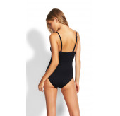 Tie Front Sweetheart Swimsuit