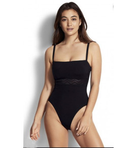 DD Zig Zag Mesh Swimsuit