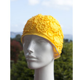 Retro Daisy swim cap-Yellow