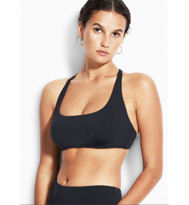 DD Scoop Neck Halter Bikini Top