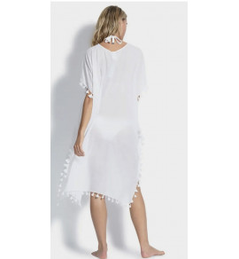 Midi Amnesia Kaftan White