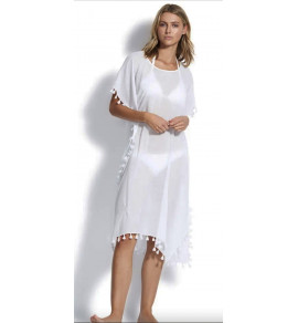 Midi Amnesia Kaftan White