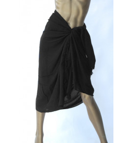 Rayon Sarong Black