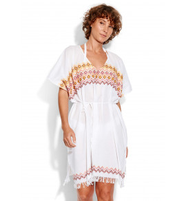 Geo Embroidered Kaftan