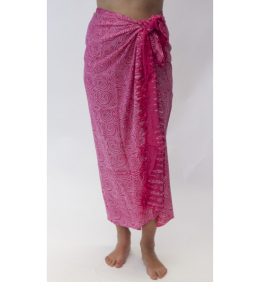 Batik Maori Sarong Pink