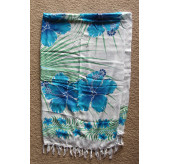 Hibiscus Turq Sarong
