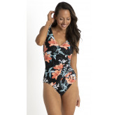 Lily Garden Gathered Splice Swimsuit
