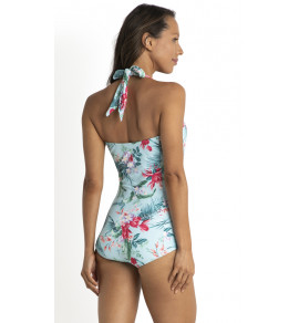 Travel Halter Boyleg Swimsuit-TL