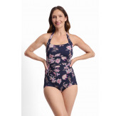 Saffron Halter Boyleg Swimsuit