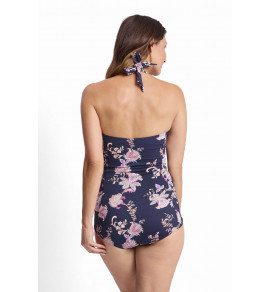 Saffron Halter Boyleg Swimsuit