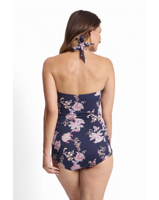 Saffron Halter Boyleg Swimsuit