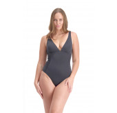 Side Ruched Plunge Swimsuit