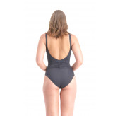 Side Ruched Plunge Swimsuit