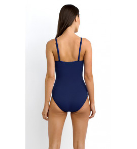 Twist Halter Swimsuit  Navy