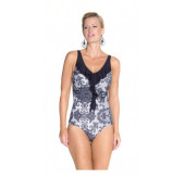 V Frill with Lace Swimsuit