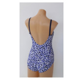 Double Strap Swimsuit-blue