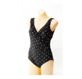 Harlow Mesh Frill Cross Front Swimsuit