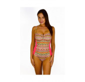 Baku Chevron D Cup Swimsuit