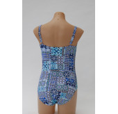 Mosaic Tie Front D Cup Swimsuit