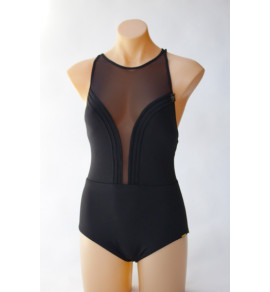 Adorn Plunge Highneck Swimsuit