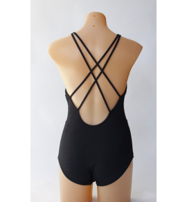 Adorn Plunge Highneck Swimsuit
