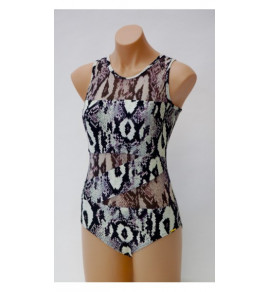 Serpentine Rage Cross Front Swimsuit