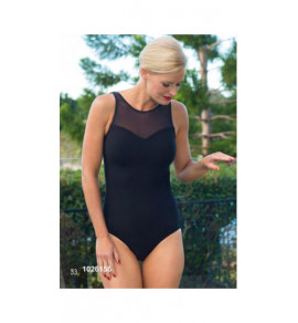 Textured Mesh Tank Swimsuit