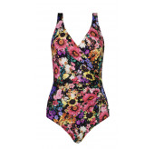 Drawstring cross over swimsuit
