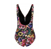 Drawstring cross over swimsuit