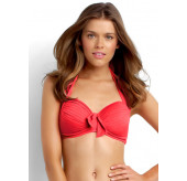 Soft Cup Bikini Halter-Red