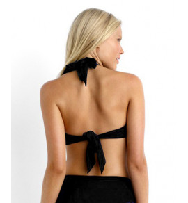 Soft Cup Bikini Halter- Black 