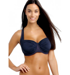 DD Balconette Bikini Top-Navy
