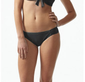 Ruched Side Brief -Black 
