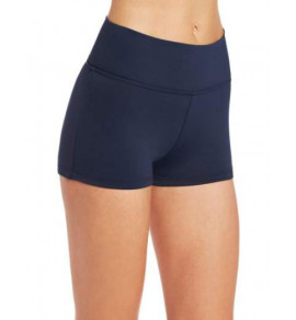 Roll Top Bikini Boyleg -Navy 