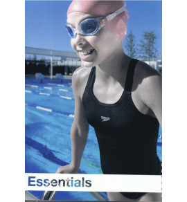 Speedo Girls Medalist Swimsuit-Navy