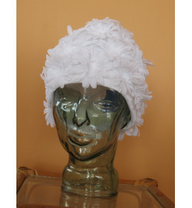 White Daisy SwimCap